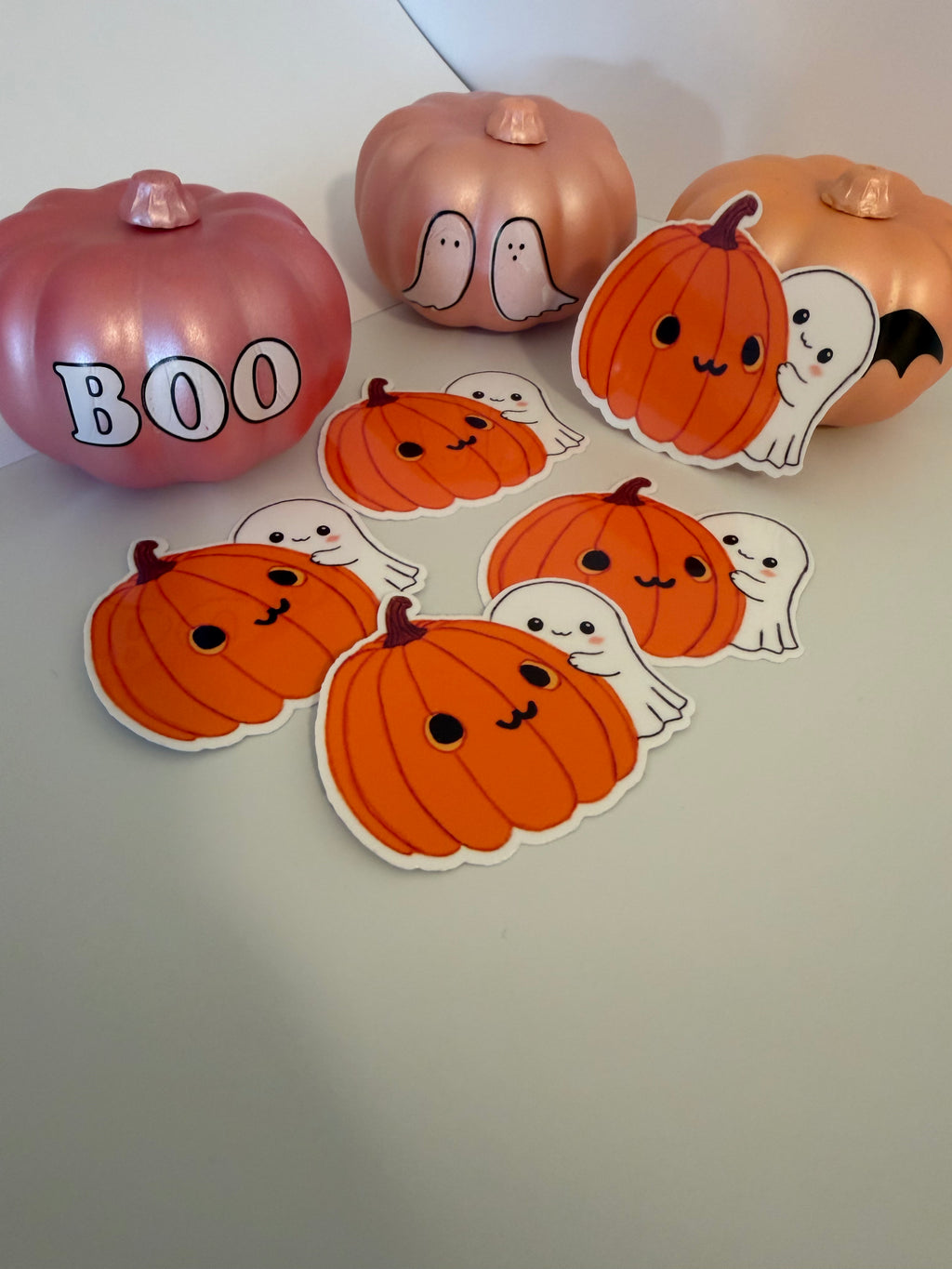 Cute Ghost with Pumpkin