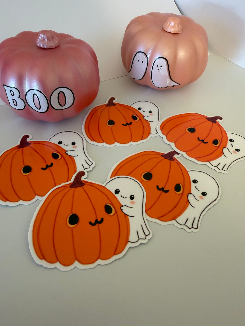 Cute Ghost with Pumpkin