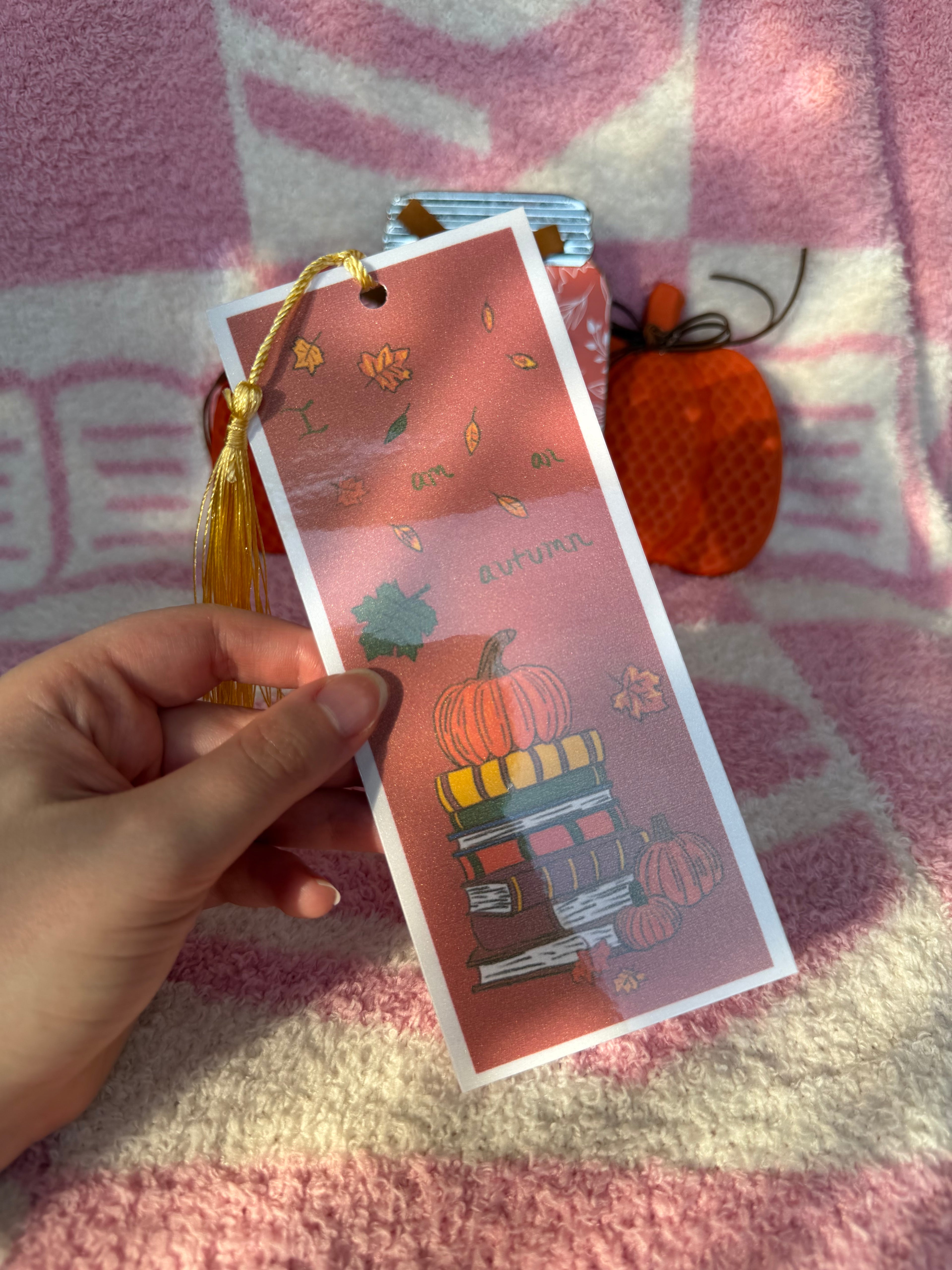 I am an autumn bookmark