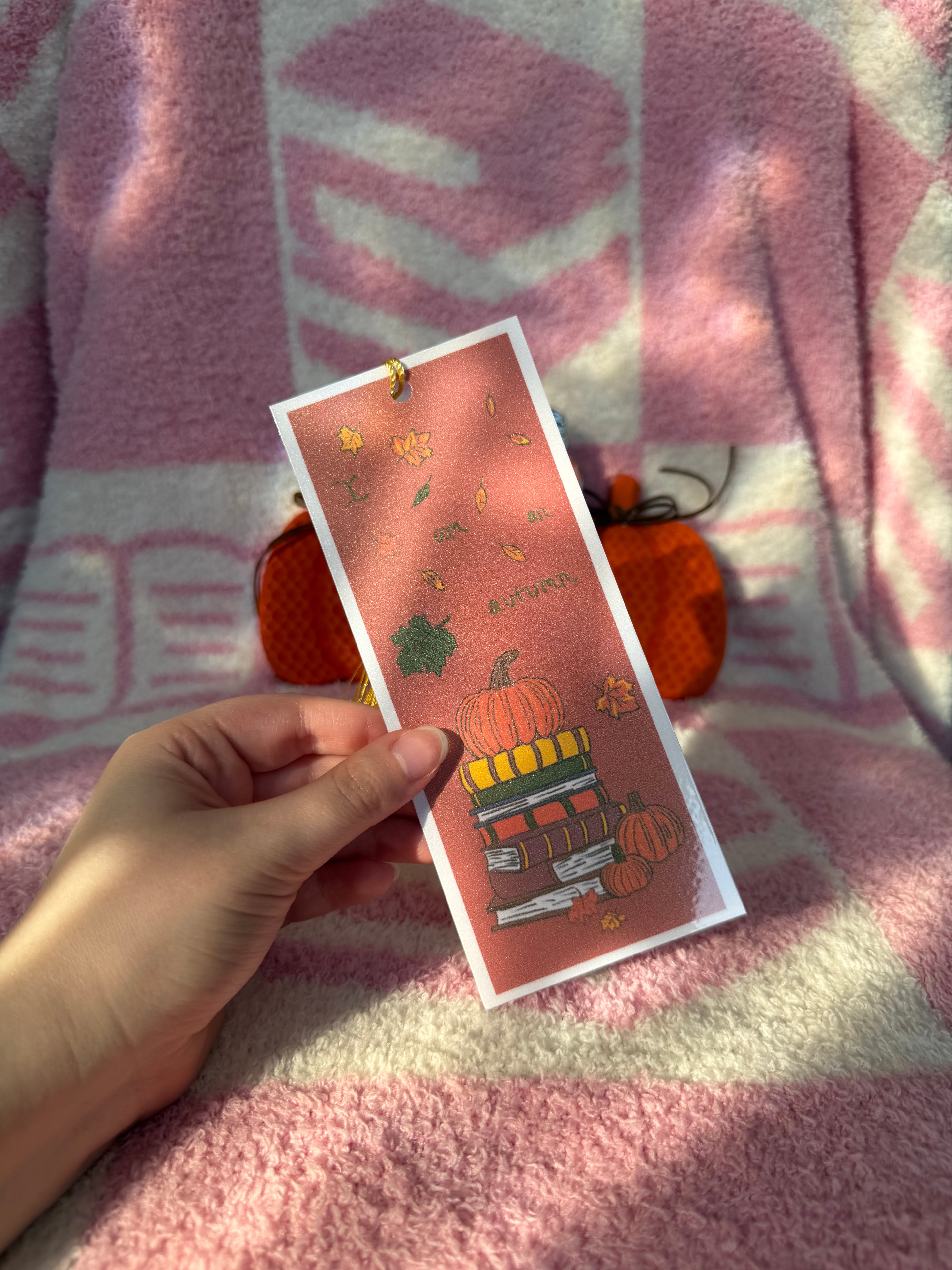 I am an autumn bookmark